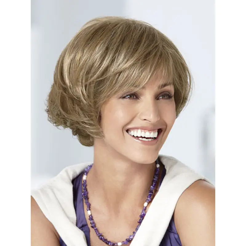Preferential Blonde Wavy Short Bob Wigs