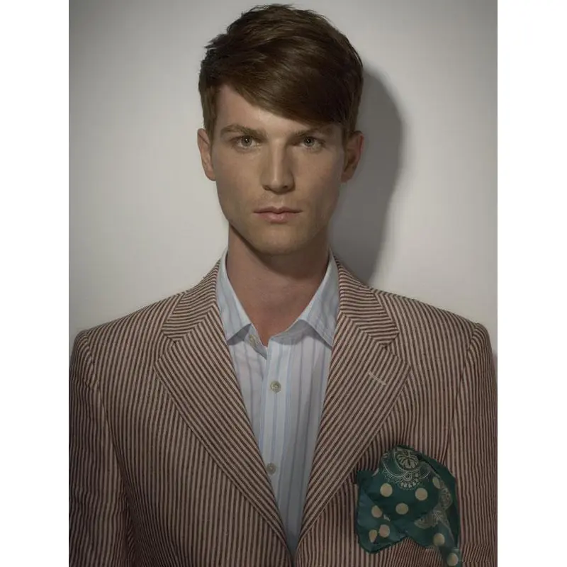 Shining Brown Straight Short Men Wigs