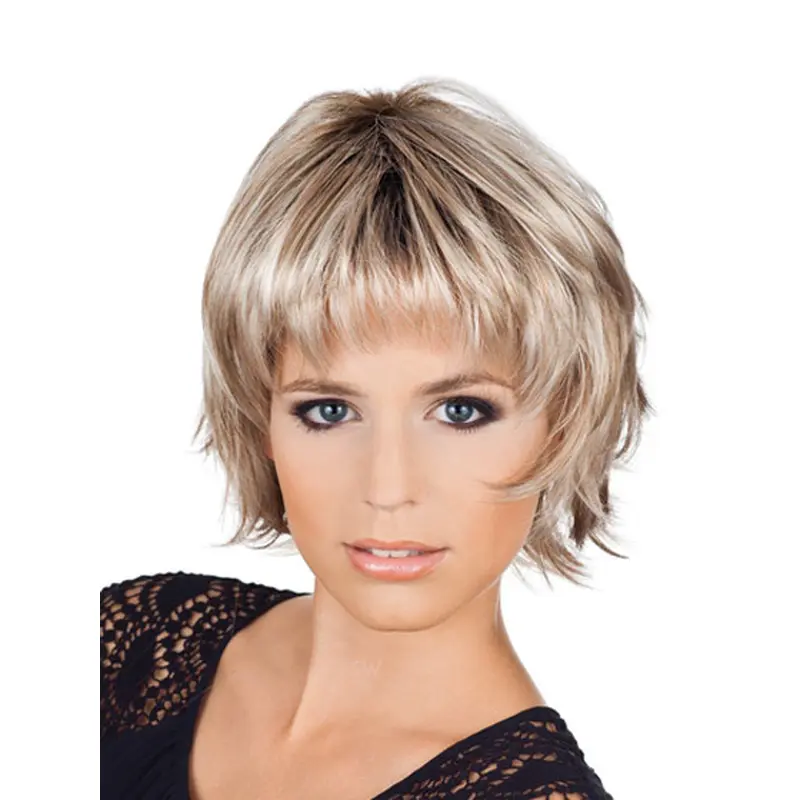 Incredible Wavy Bobs Blonde Short Wigs