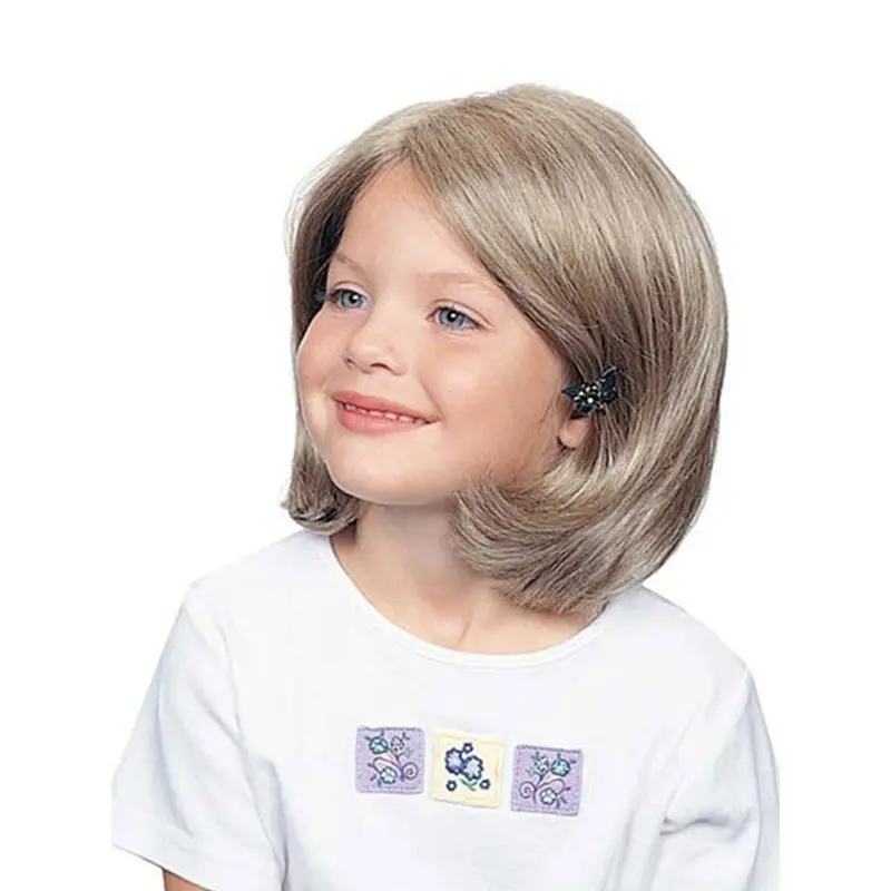 Natural Blonde Wavy Chin Length Wigs For Cancer