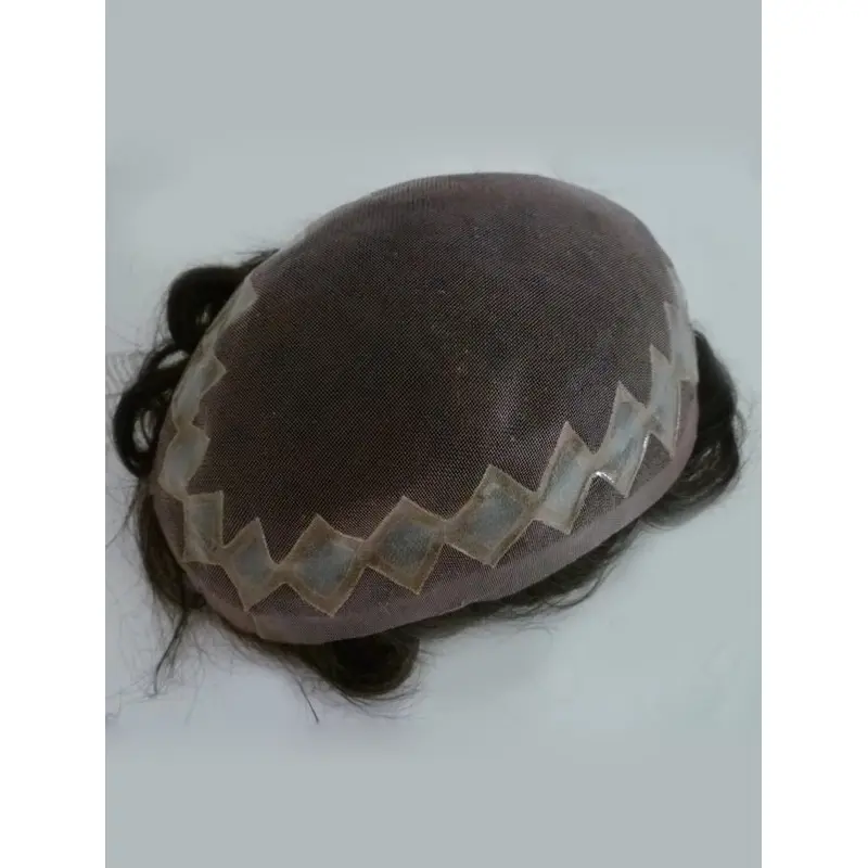 Virgin Indian Remy Human Hair PU Lace Man Toupees