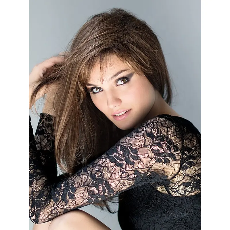 Perfect Brown 16" Straight Layered Synthetic Wigs