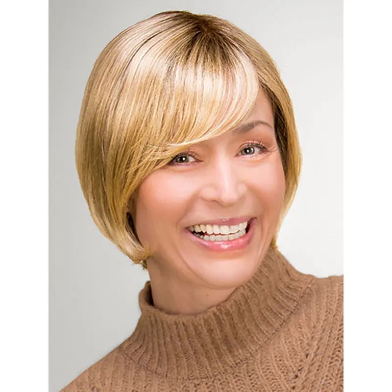 Synthetic 10" Straight Chin Length Blonde Bob Style Wig