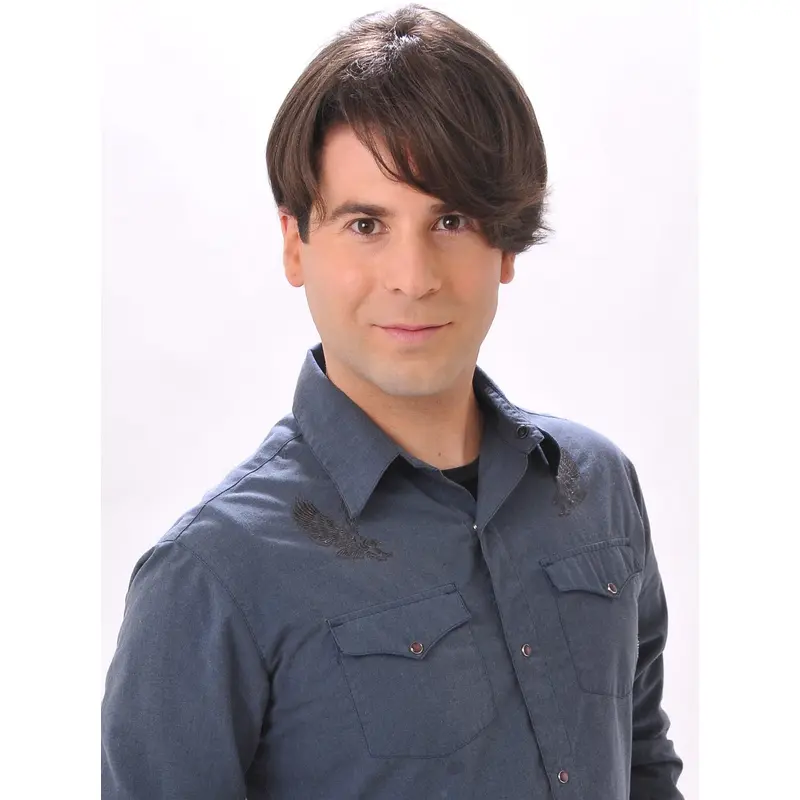 Durable Straight Lace Front Short Men Wigs