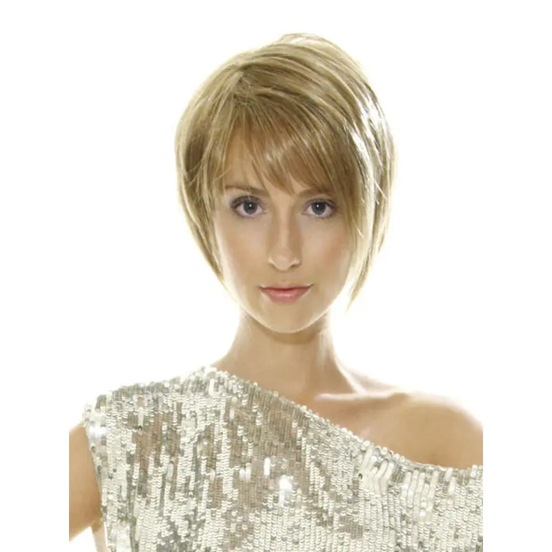 Hairstyles Blonde Lace Front Chin Length Wigs For Cancer