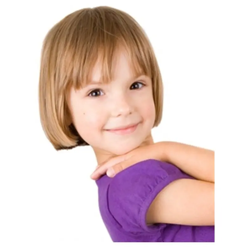 Preferential Blonde Straight Short Kids Wigs