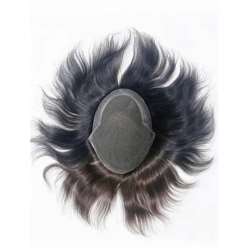 Lace Base With PU Side Non Surgical Hair Man Toupees