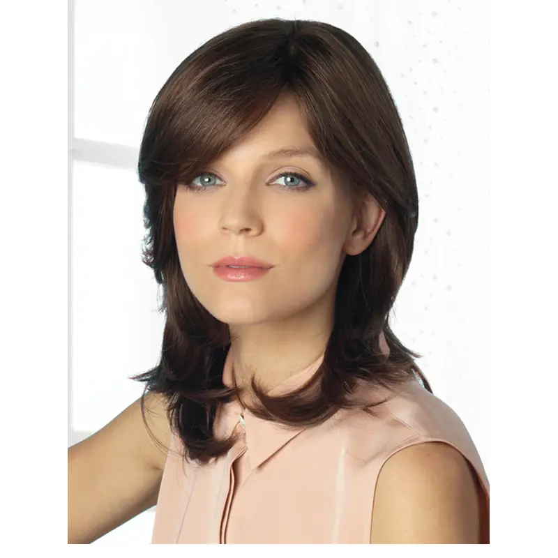 Popular Long Wavy Brown With Bangs Amazing Wigs