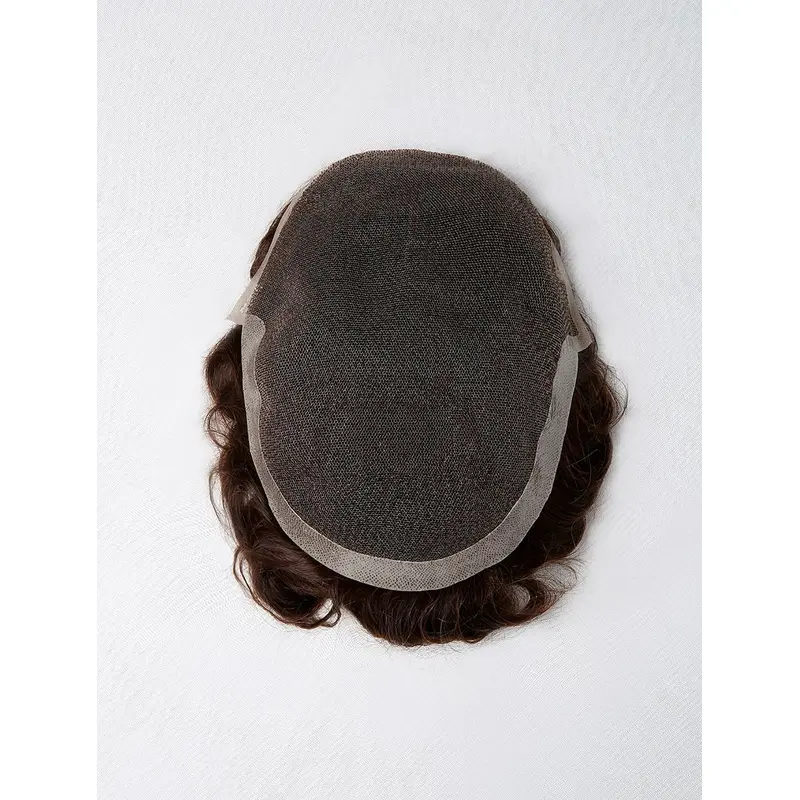 Swiss Lace In Center Thin Poly Coating On Sides And Back Hair Pieces