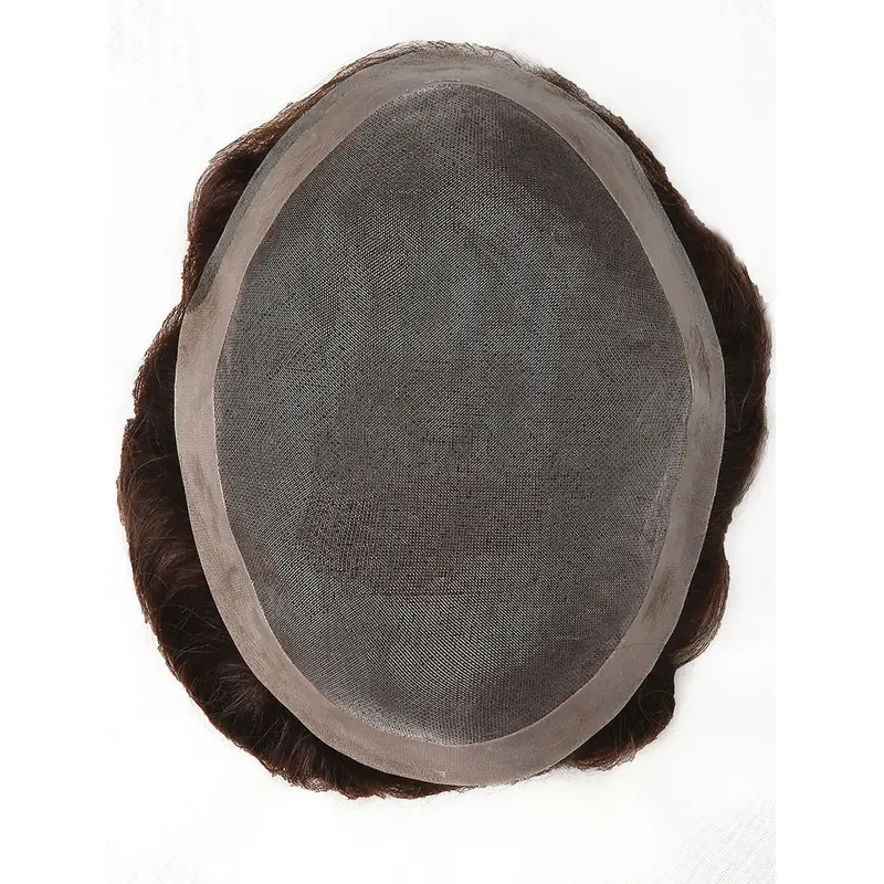 Thin Poly Coating All Around Perimeter Man Toupees