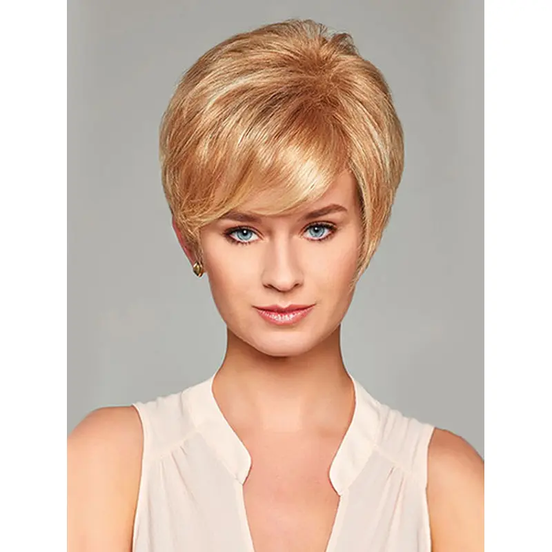 Layered 8" Blonde Lace Front Synthetic Wigs