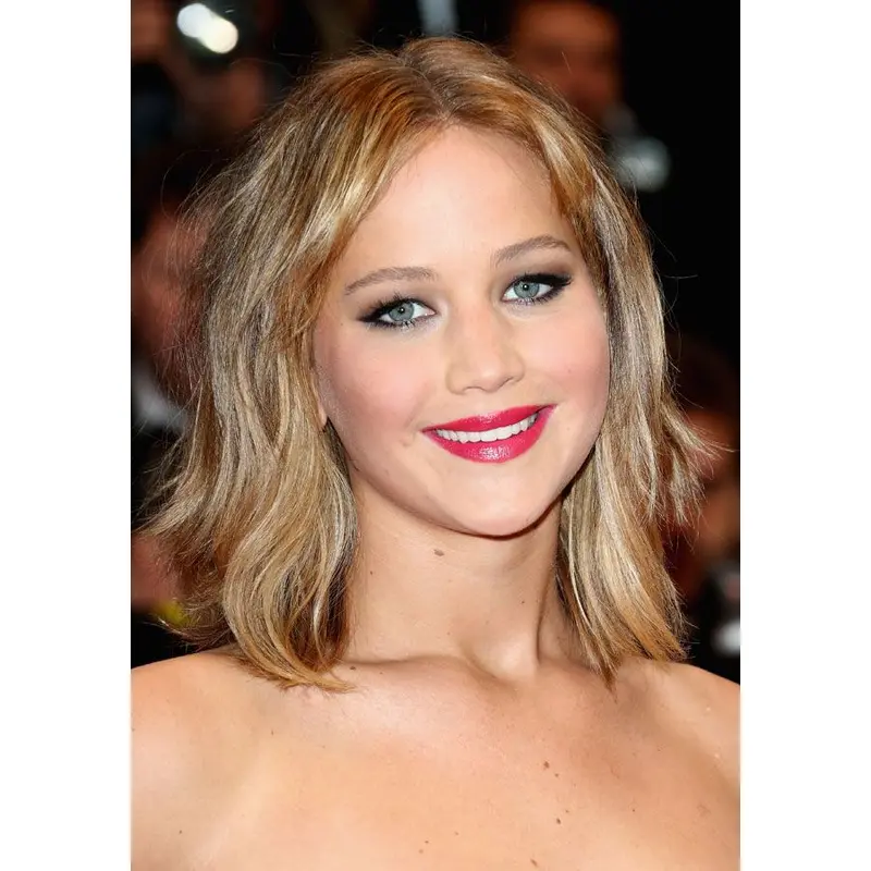 14" Lace Front Shoulder Length Synthetic Wavy Jennifer Lawrence Wigs