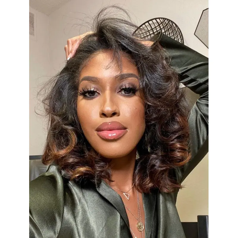 Best Wigs For Black Women Lace Front Layered Wigs Shoulder Length Wigs