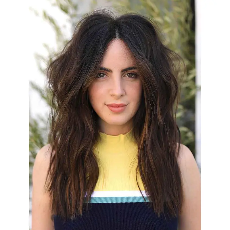 Long Synthetic Lace Front Wigs 18" Brown Lace Front Wigs