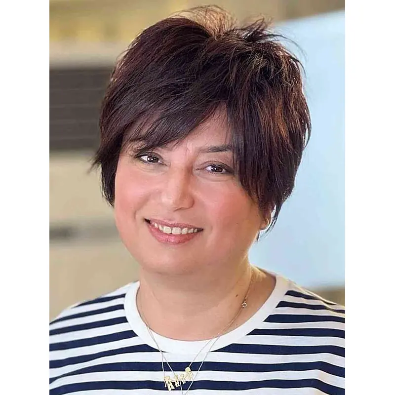 Short Human Hair Wigs For Caucasian Monofilament Boycuts 6" Wigs