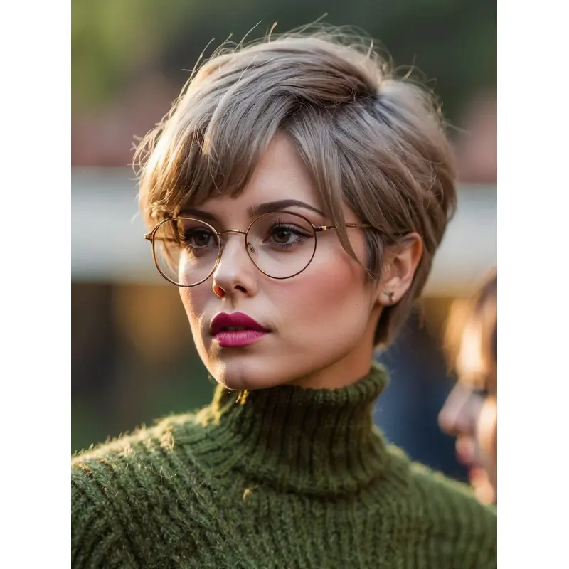 Short Style Wigs Monofilament Bobs Remy Human Hair Straight Brown Wigs