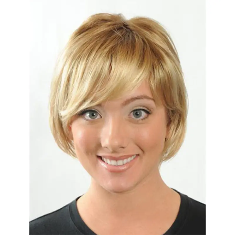 Modern Blonde Straight Short Synthetic Wigs