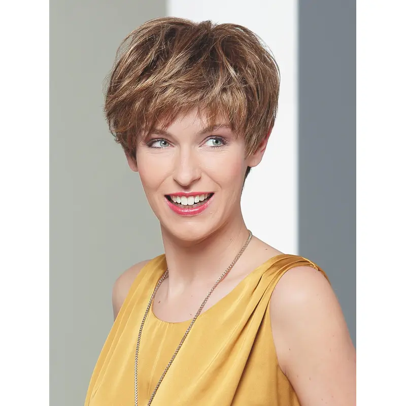 Perfect Blonde Cropped Wavy Boycuts High Quality Wigs