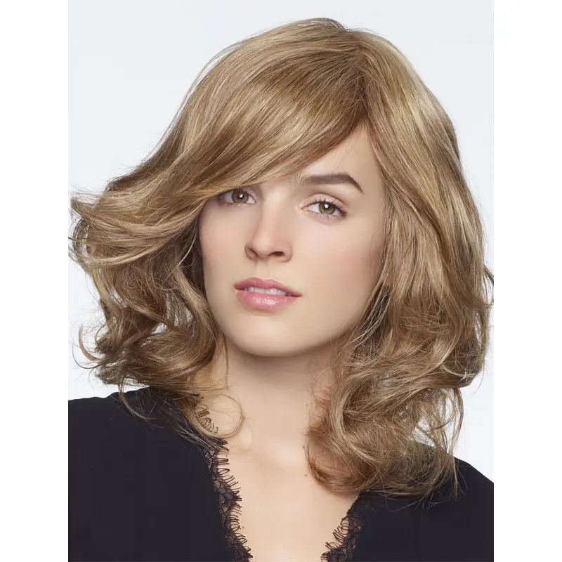 So Great Blonde Long Curly With Bangs New Design Wigs