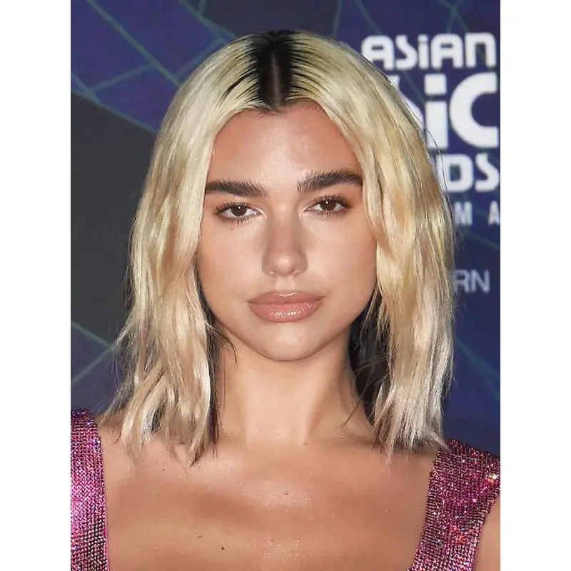 Good Quality Wigs Wavy Blonde Lace Front Synthetic Without Bangs Two-Tone Wigs