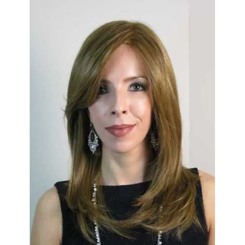 Popular Blonde Straight Long Monofilament Wigs