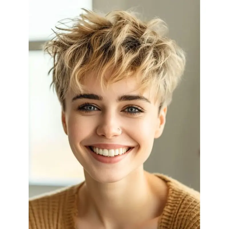 Short Lace Front Wigs Blonde Straight 4" Wigs