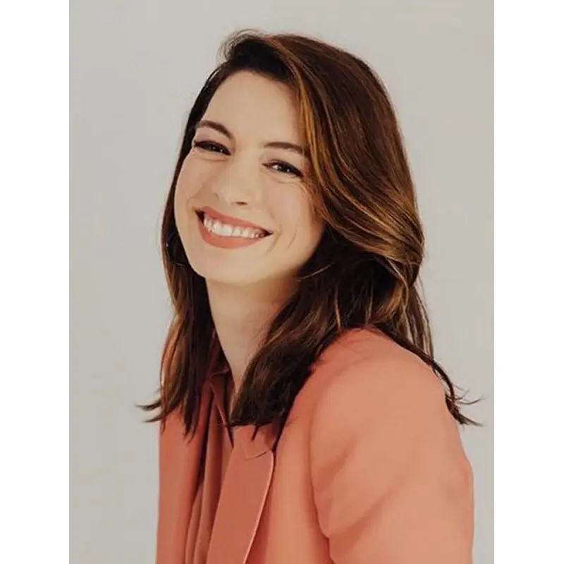 Wavy Blonde Lace Front Long Without Bangs Anne Hathaway Wigs