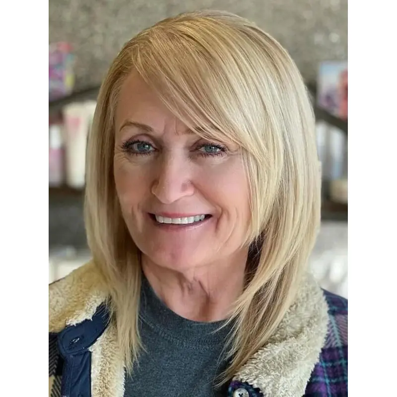 Blonde Bob Wig Shoulder Length Bobs Incredible Lace Front Synthetic Wigs