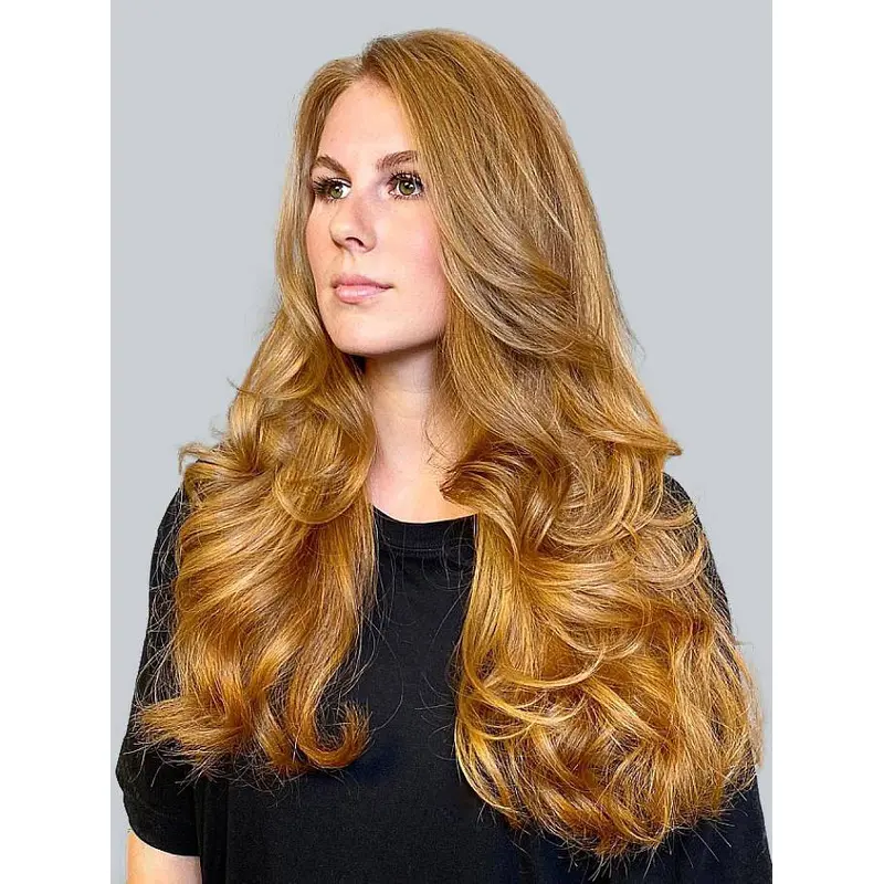 Lace Front Layered 18" Wigs Blonde Long