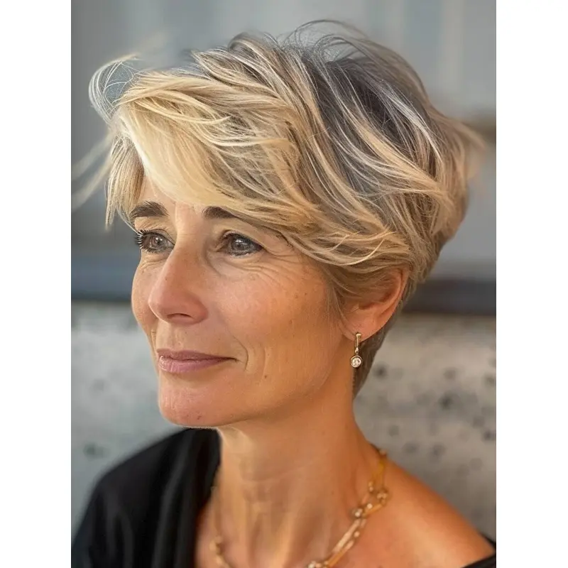 Lace Front Wigs Short Blonde Wavy 6" Wigs