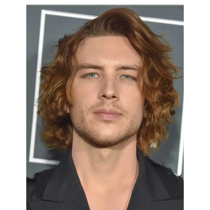 Wig For Bald Men Remy Human Hair Lace Front 10" Brown Wigs