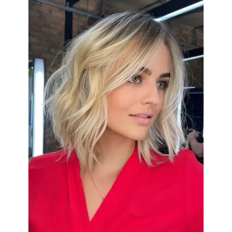 Synthetic Lace Front Wigs Blonde Wavy Wigs Fabulous Medium Wigs