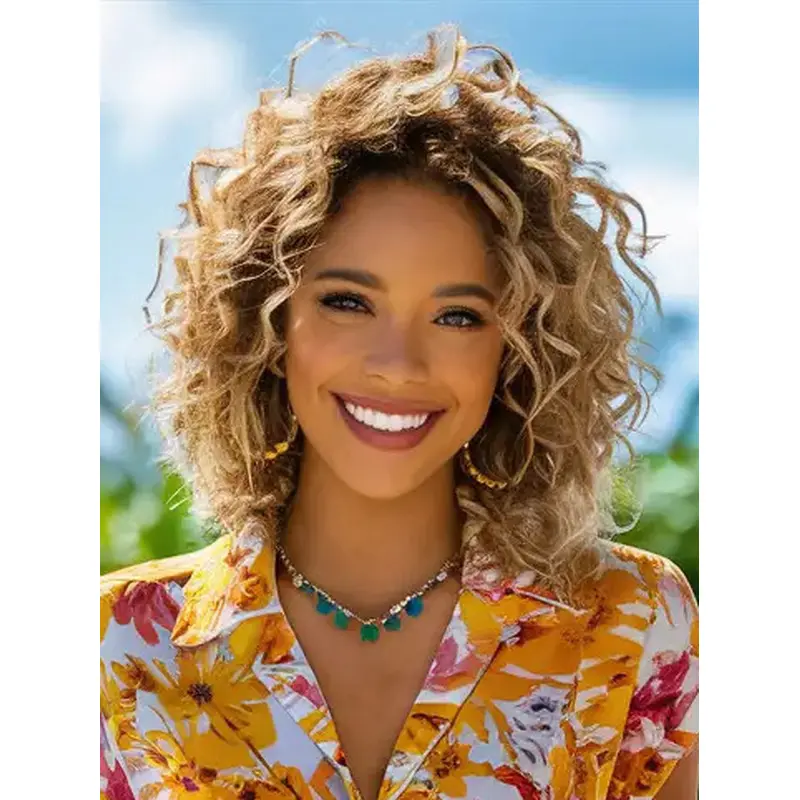 100 Real Human Hair Wigs For African American Women Curly 12" Lace Front Wigs
