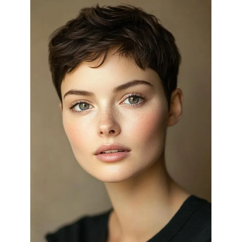 Wigs For Women Short 4" Synthetic Boycuts Lace Front Straight Wigs