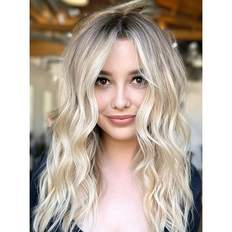 18" Lace Front Wavy Wig Cap For Long Hair