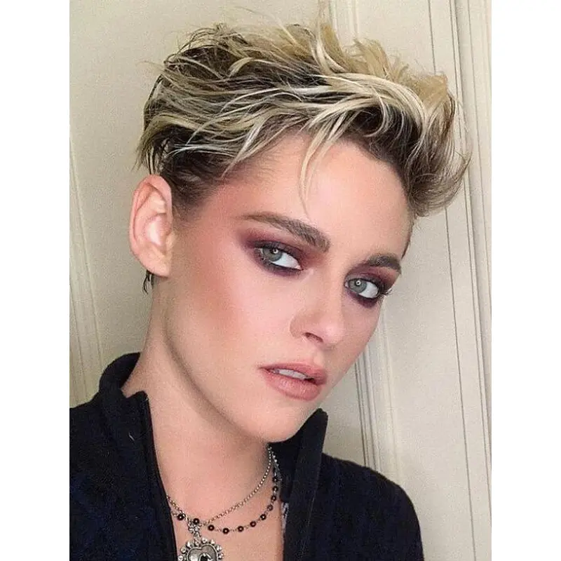 Ladies Short Wigs Cropped Lace Front Straight Blonde Boycuts Pixie Cut Wigs