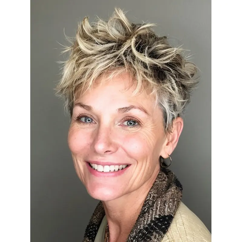 Short Blonde Pixie Wigs Boycuts 4" Lace Front Wigs