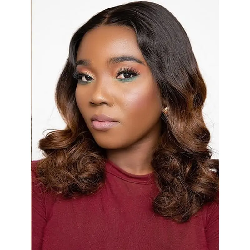 Wigs For African American Women Without Bangs Wigs Wavy Lace Front Synthetic Wigs