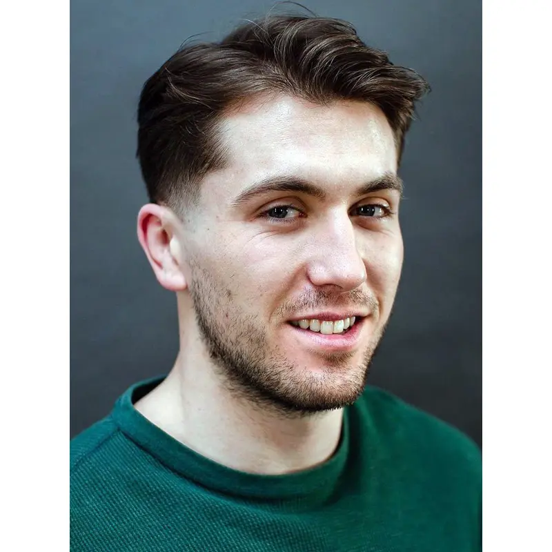 Short Hair Wig Male Layered Monofilament 4" Straight Wigs