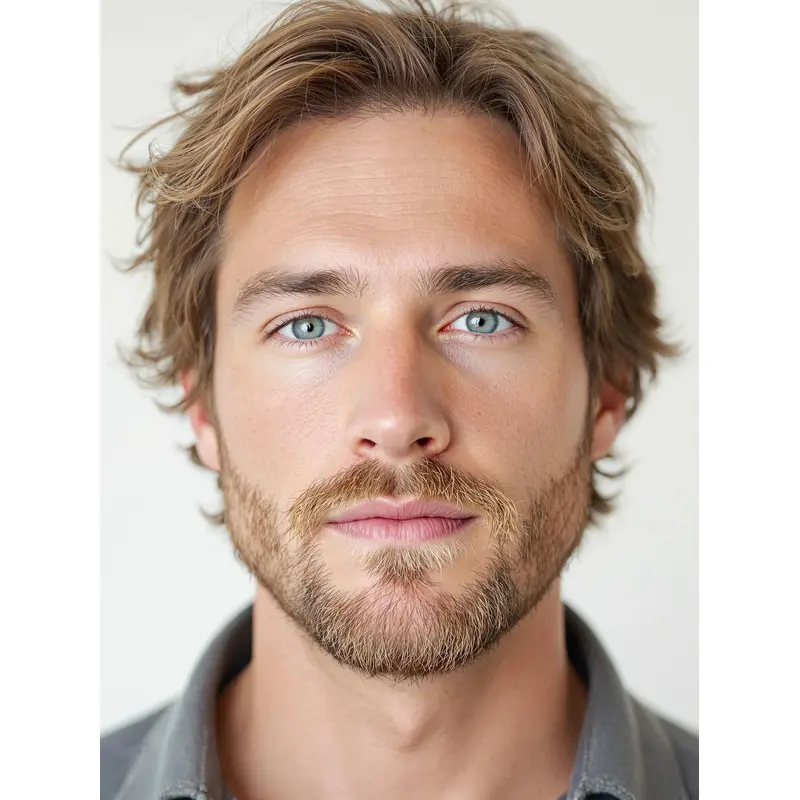 Male Blonde Wigs 6" Wavy Lace Front Layered Wigs