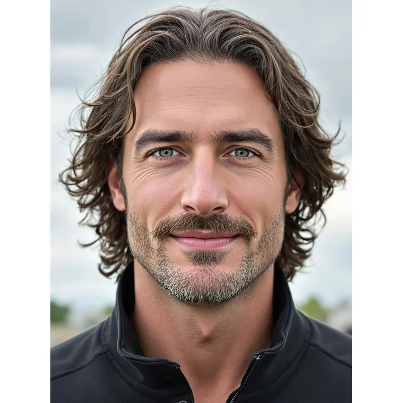 Real Wigs For Men Brown Wavy Short Lace Front Wigs