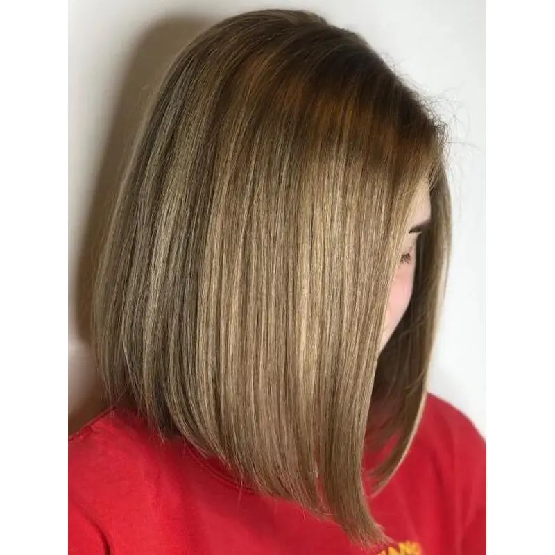 Blonde Bob Wig Synthetic Shoulder Length Blonde Wigs Straight Lace Front Wigs