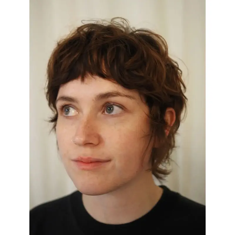 Short Wigs For Women Brown Synthetic Wavy 6" Wigs