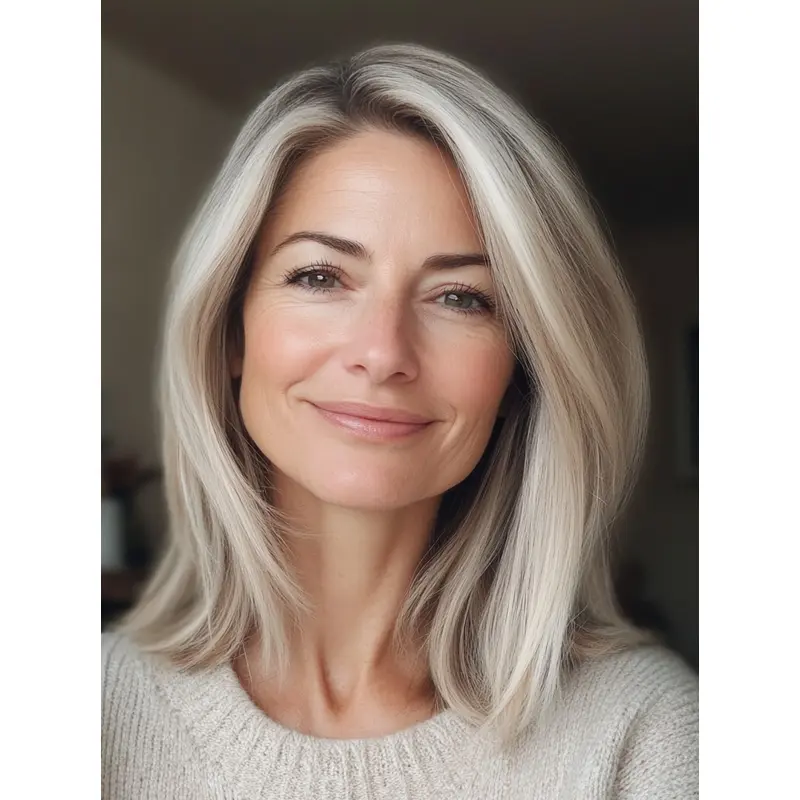 Wig Medium Hair Bobs Shoulder Length Blonde 14" Synthetic Straight Wigs