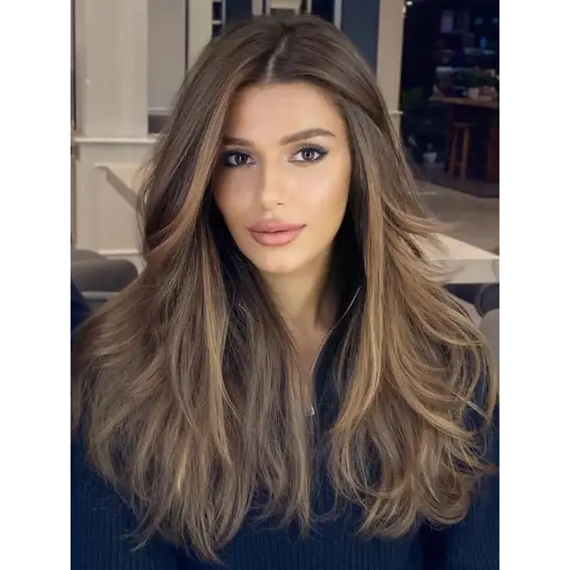 Wigs Blonde Long Wavy Blonde Synthetic Wig Lace Front Long Wigs