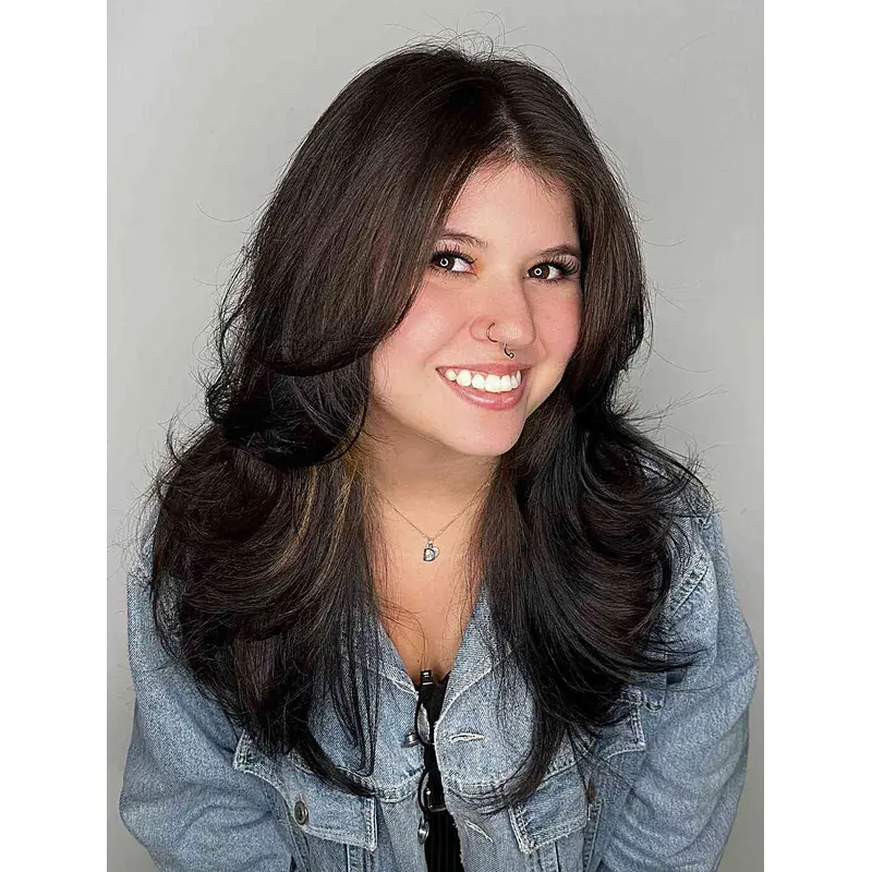 Long Hair Wigs That Look Real Without Bangs Lace Front Wigs Synthetic Wigs