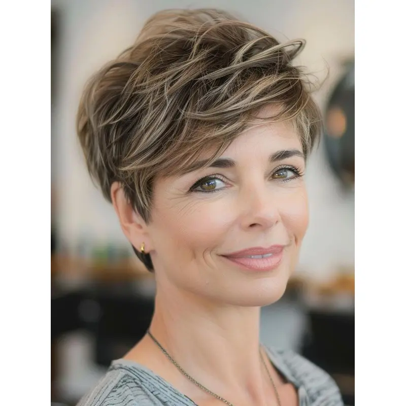 Short Blonde Human Hair Wigs Monofilament 6" With Bangs Wigs