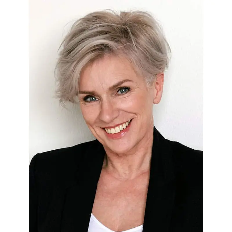 Short Wigs Synthetic Short Wavy Wigs Lace Front Pixie Wigs Short Blonde Wig