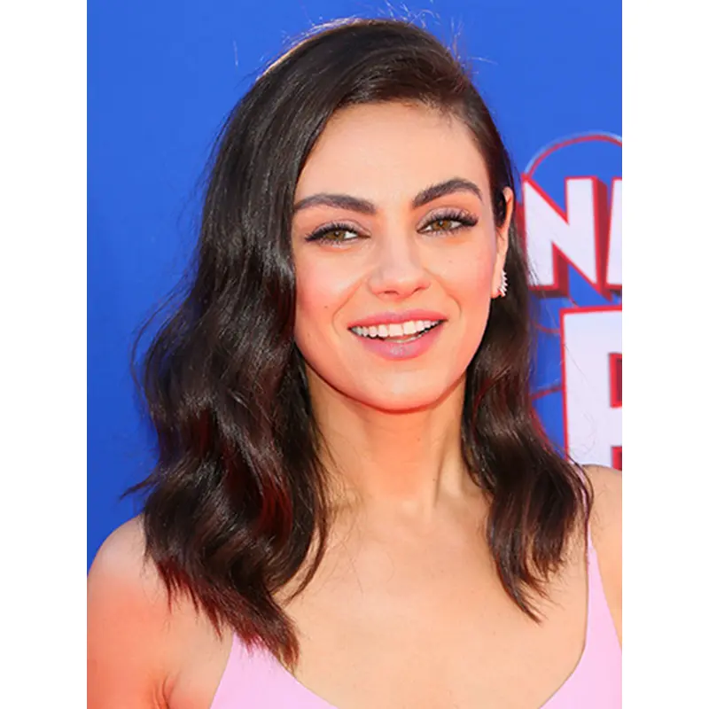 Lace Front 16" Wavy Long Without Bangs Mila Kunis Wigs