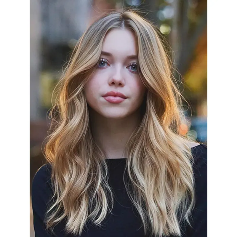 Monofilament Layered 18" Wavy Wigs Long